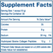 Nordic Naturals, Nordic Beauty Collagen Peptides 10.6 oz Supplement Facts Label