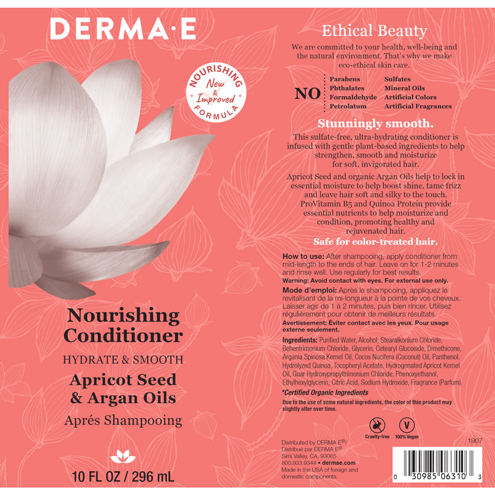 Nourishing Conditioner 10 fl oz by Derma E Natural Bodycare