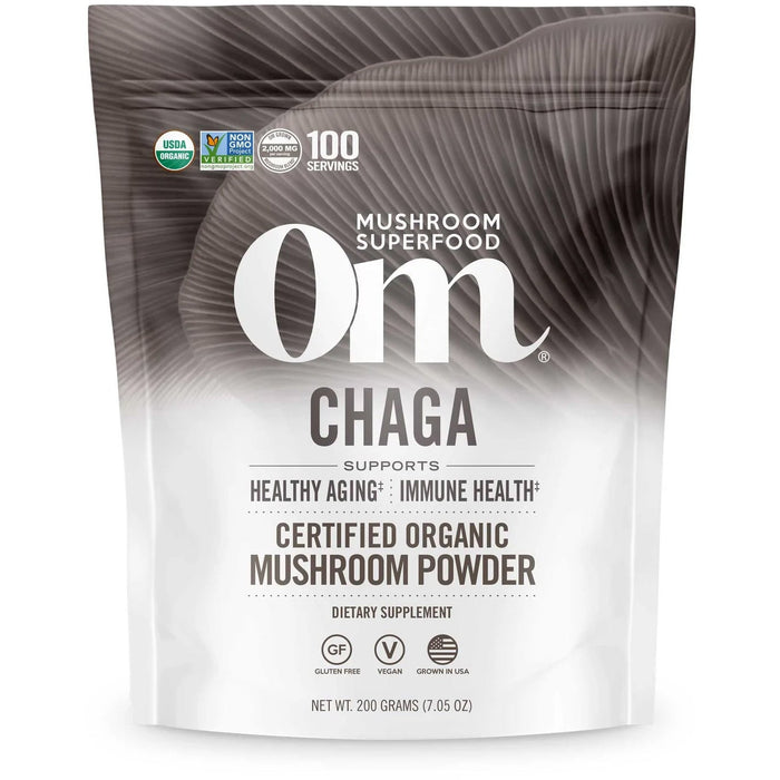 OM Mushroom, Chaga Organic Mushroom Powder 100 servings