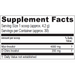 Optinositol Powder 4 oz by Vitanica Supplement Facts Label