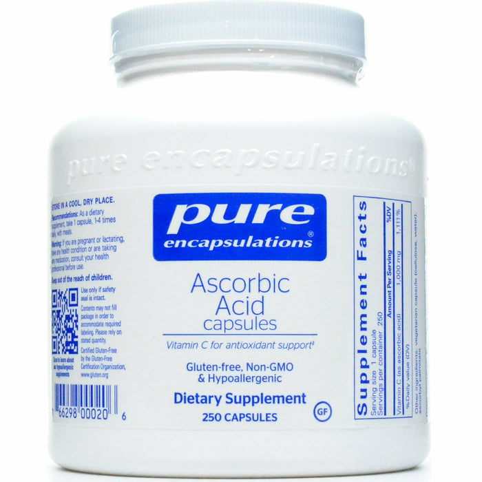 Pure Encapsulations, Ascorbic Acid 250 vcaps
