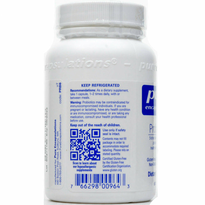 Pure Encapsulations, Probiotic-5 60 caps Suggested Use