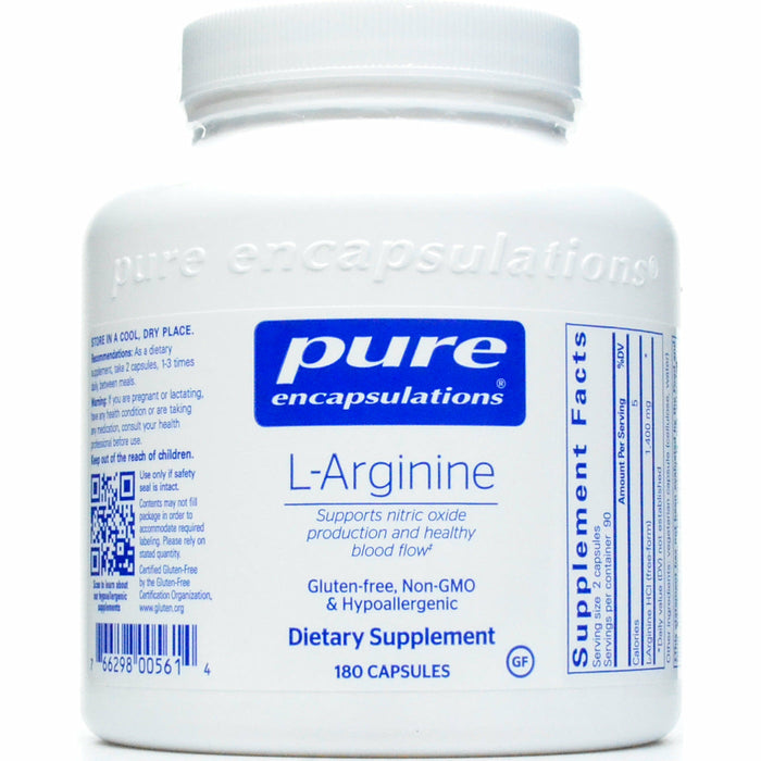 Pure Encapsulations, L-Arginine 700 mg 180 vcaps