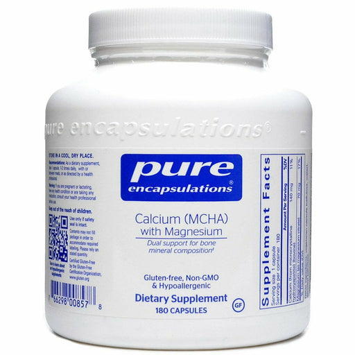 Pure Encapsulations, Calcium (MCHA) with Magnesium 180 vcaps 