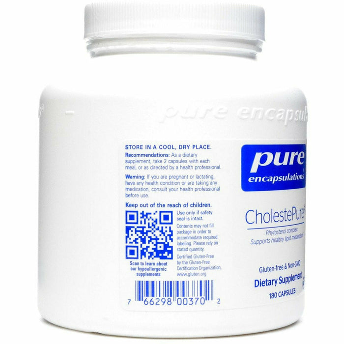 CholestePure 180 vcaps by Pure Encapsulations Information Label