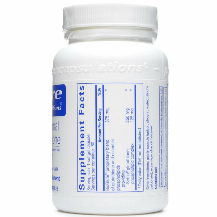 Liposomal Glutathione 30 Softgels - Pure Encapsulations | Blue Sky Vitamin Liposomal Glutathione 30 Softgels - Pure Encapsulations | Blue Sky Vitamin