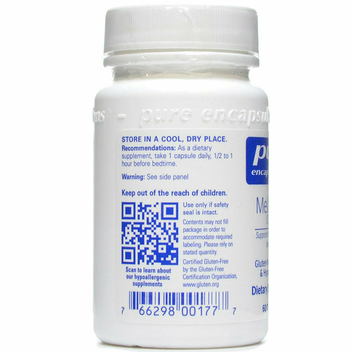 Melatonin 0.5 mg 60 vcaps by Pure Encapsulations Information Label