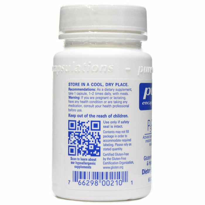 Pure Encapsulations, P5P 50 (activated B-6) 60 capsules Recommendations/Warning Label