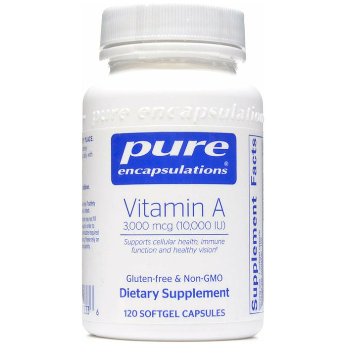 Pure Encapsulations, Vitamin A 10,000 IU 120 gels