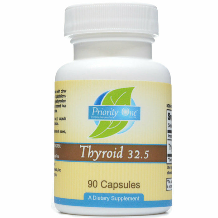 Priority One Vitamins, Thyroid 32.5 mg 90 caps