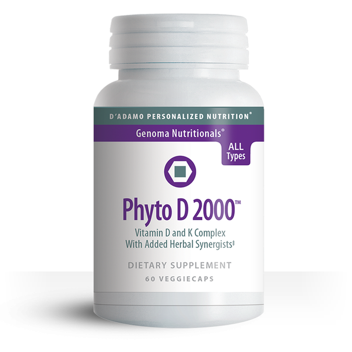 D'Adamo Personalized Nutrition, Phyto D 2000 60 Capsules
