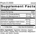 D'Adamo Personalized Nutrition, Phyto D 2000 60 Capsules Supplement Facts Label