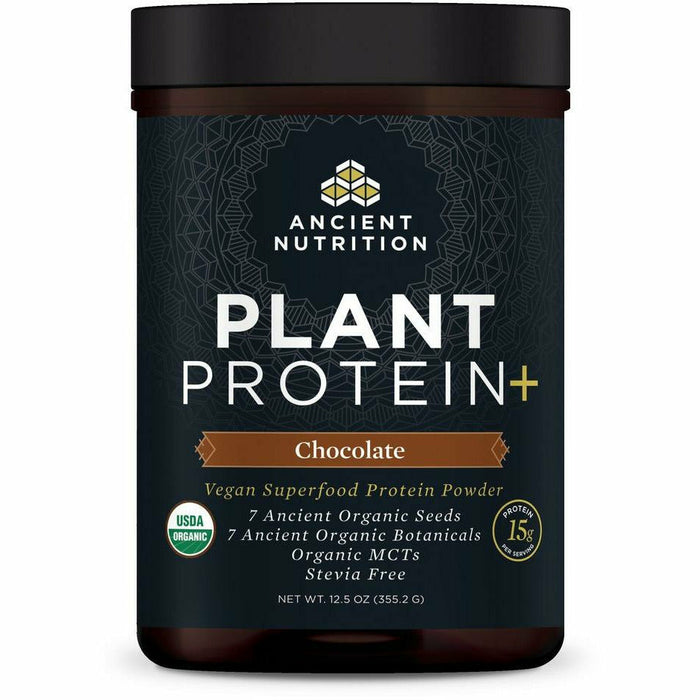 Plant Protein + Chocolate 12 Servings By Ancient Nutrition