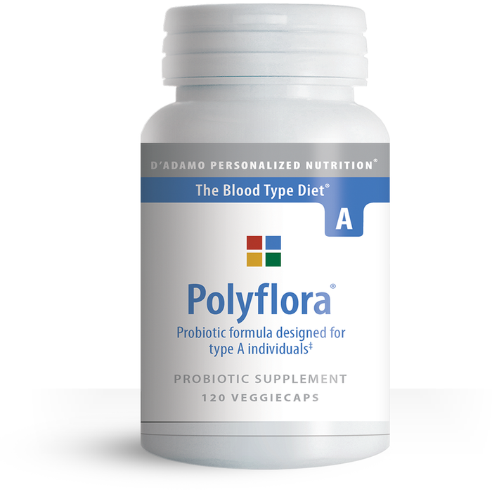 D'Adamo Personalized Nutrition, Polyflora A 120 Vegetable Capsules