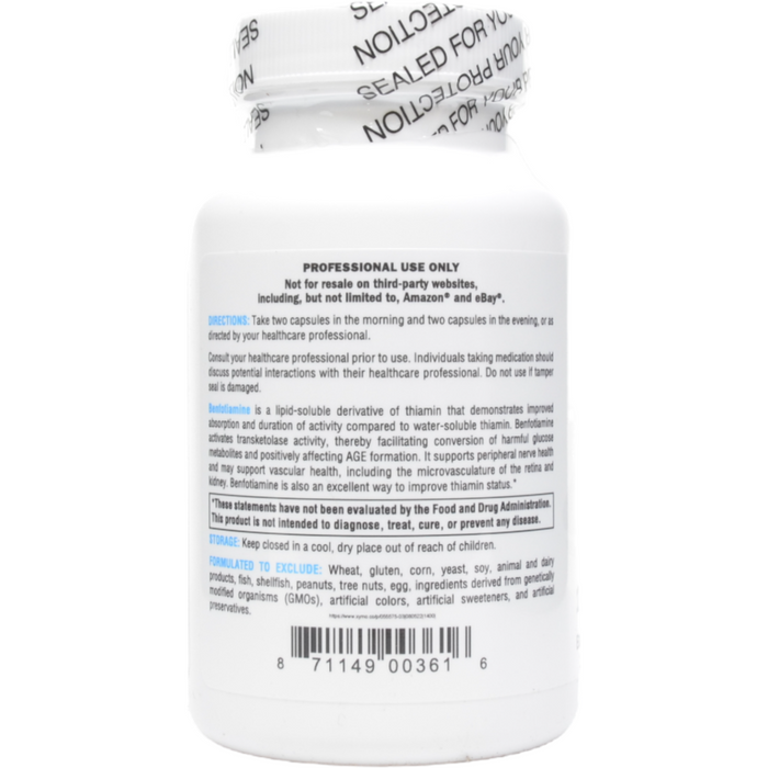 Xymogen, Benfotiamine 120 Capsules Suggested Use