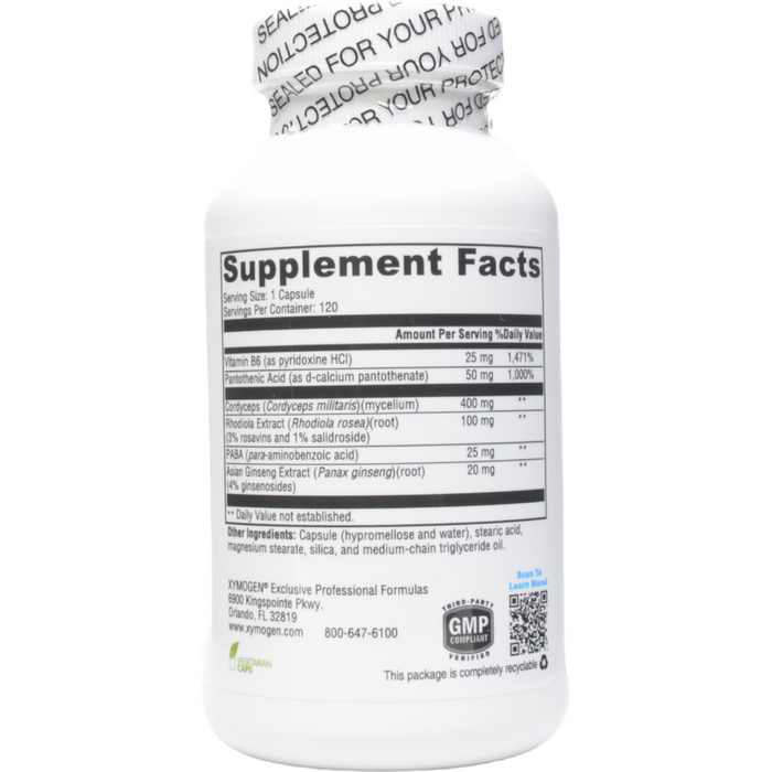 Xymogen, Adrenal Essence 120 caps Supplement Facts
