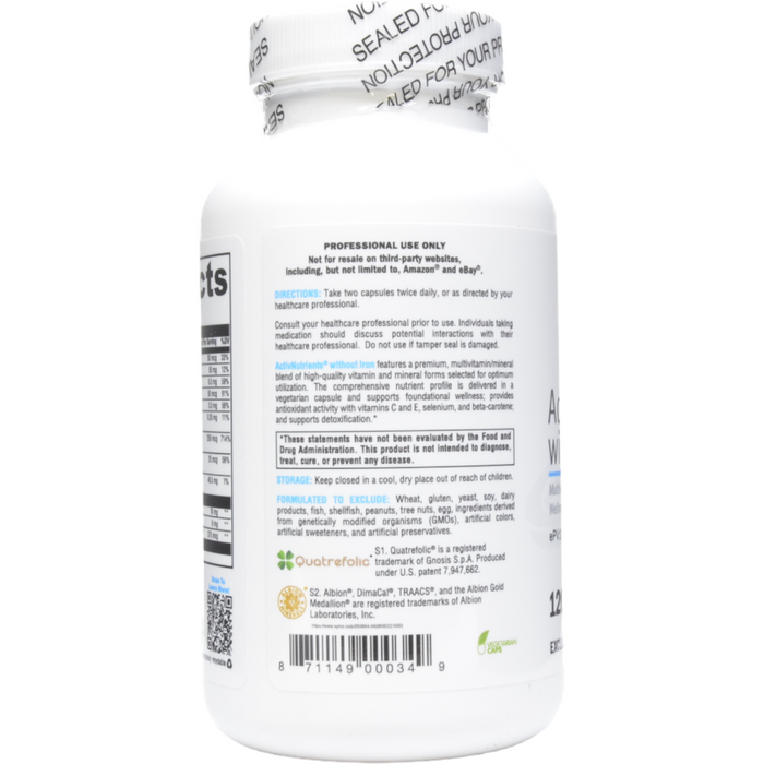 Xymogen, ActivNutrients without Iron 120 caps Suggested Use