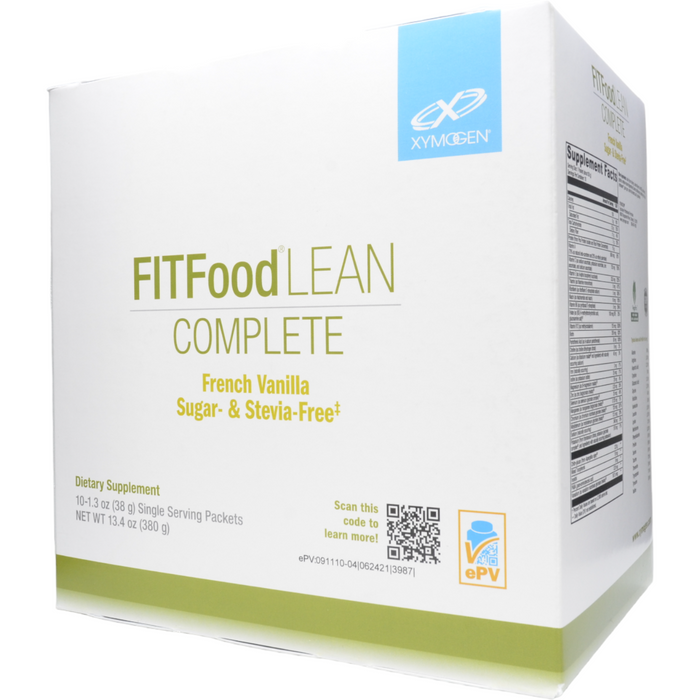 Xymogen, FIT Food Lean Complete: French Vanilla (Sugar- & Stevia-Free) 10 Servings