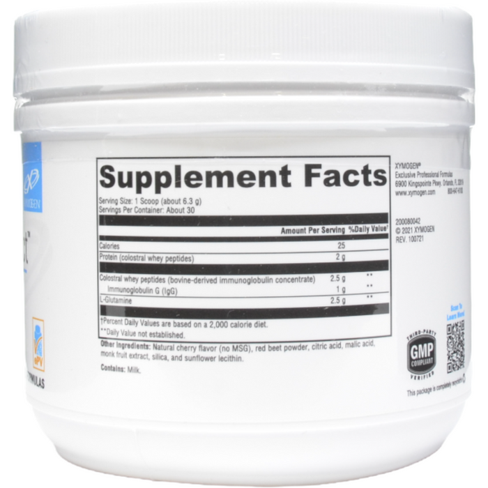 Xymogen, GI Protect 30 Servings Cherry Sugar- & Stevia-Free Supplement Facts