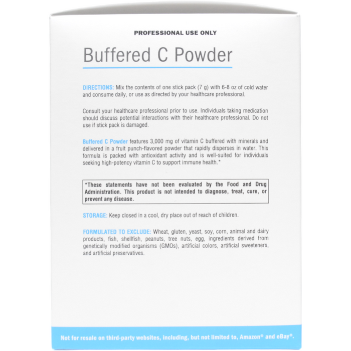 Xymogen, Buffered C Powder: Fruit Punch 20 Servings Suggested Use