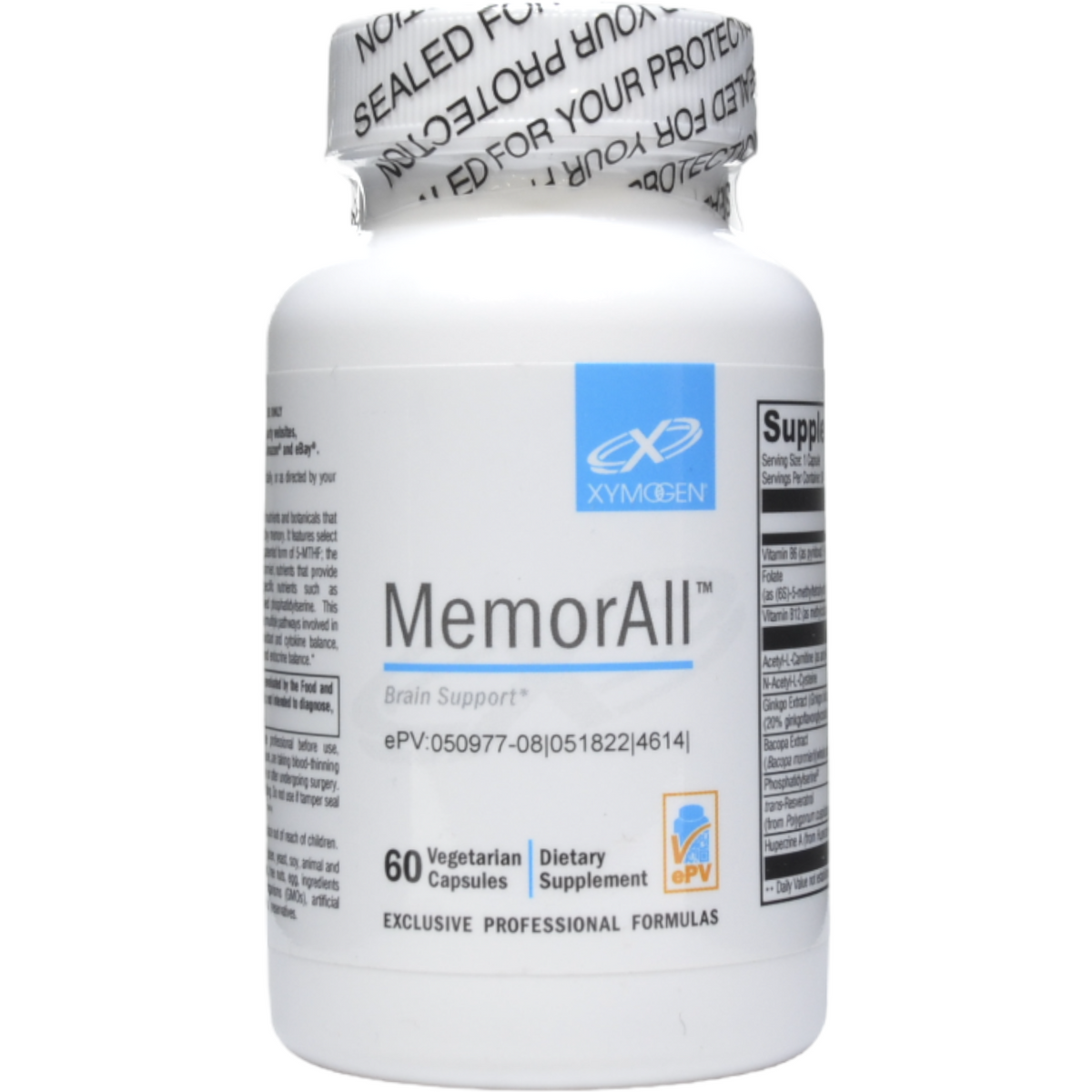MemorAll | 60 Capsules | Xymogen — Blue Sky Vitamin