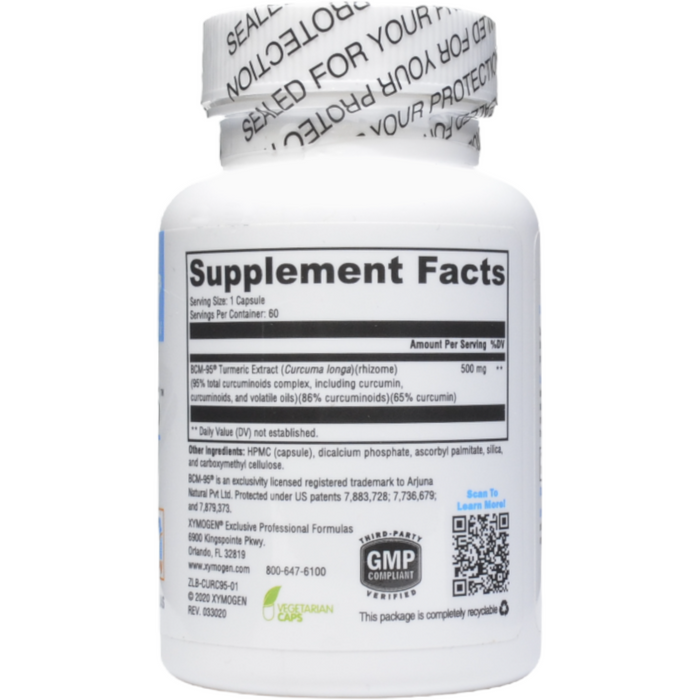 Supplement Facts, CurcuPlex-95 60 caps