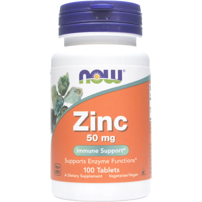 NOW, Zinc 50 mg 100 tabs