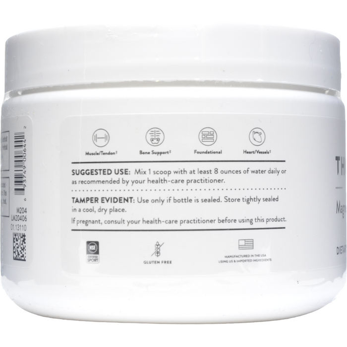 Suggested Use Magnesium Bisglycinate NSF 6.5 oz