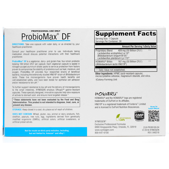 ProbioMax DF 30 Capsules by Xymogen
