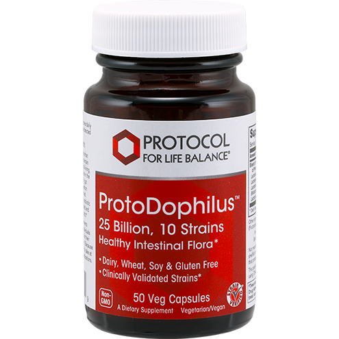 Protocol For Life Balance, ProtoDophilus 25 Billion, 10 Strains 50 vcaps
