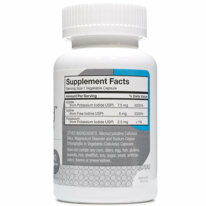 i-Throid 12.5 mg 90 vcaps by RLC Labs Supplement Facts Label