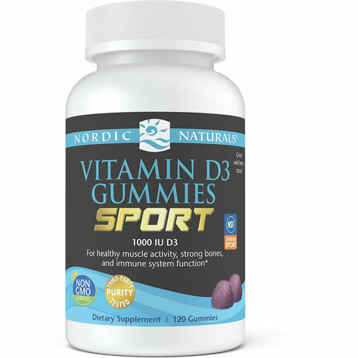 Nordic Naturals, Vitamin D3 Gummies Sport 120ct