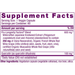 Resveratrol 250 mg by Reserveage Supplement Facts Label