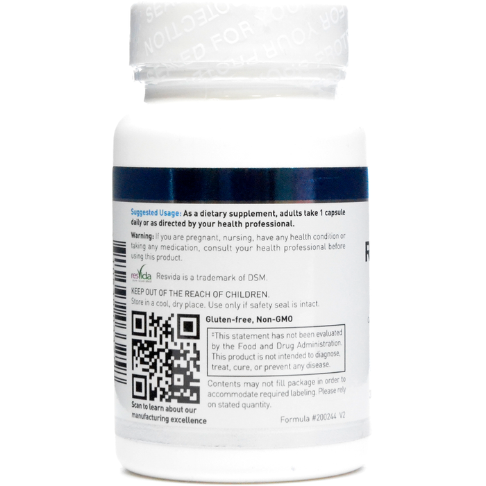 Resveratrol 30 vcaps by Douglas Labs Suggested Usage Label