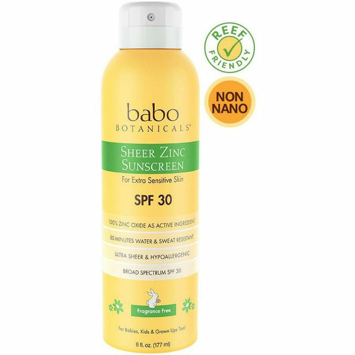 Babo Botanicals, Sheer Zinc Sunscreen SPF 30 6 Fl Oz