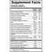 BioMatrix, Support Minerals 120 Capsules Supplement Facts Label