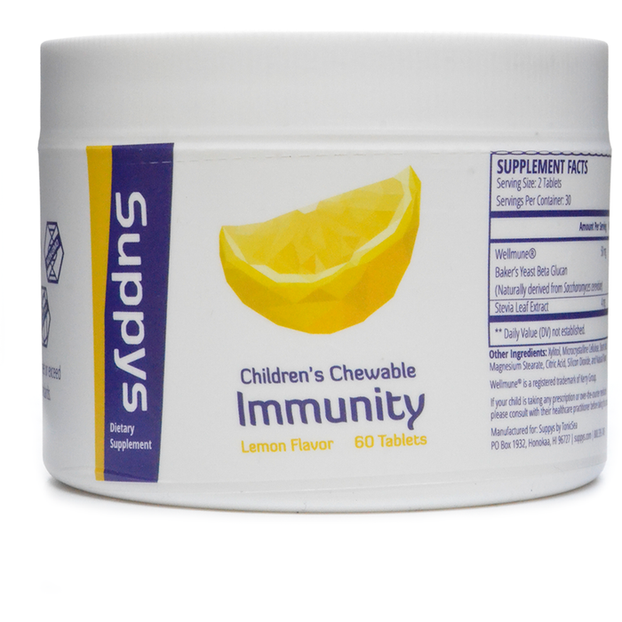 TonicSea, Suppys Immunity Lemon 60 Chewable Tabs