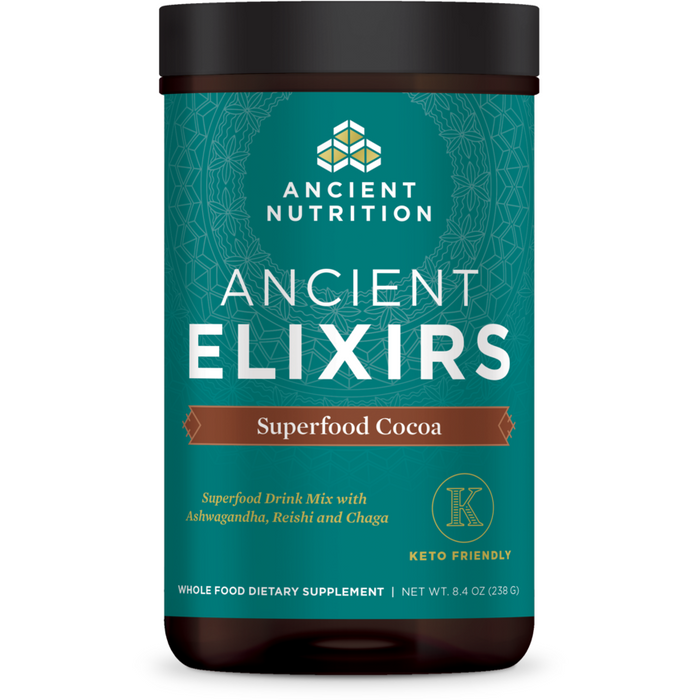 Ancient Nutrition, Ancient Elixirs Superfood Cocoa 8.4 oz.