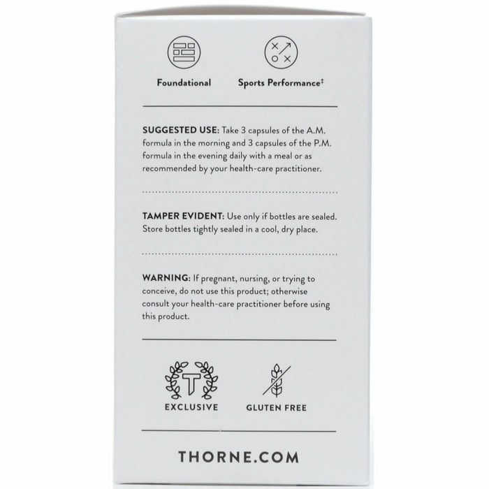 Thorne Research, Multi-Vitamin Elite A.M & P.M. (1 Kit) Suggested Use