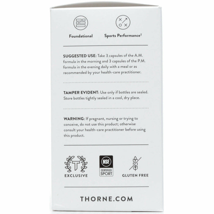Thorne Research, Multi-Vitamin Elite A.M & P.M. NSF (1 Kit) Suggested Use