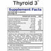 Thyroid 3 60 vegcaps by Professional Botanicals Supplement Facts Label