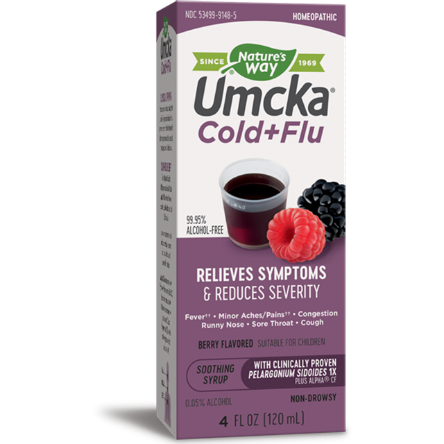Nature's Way, Umcka Cold+Flu Syrup Berry 4 oz