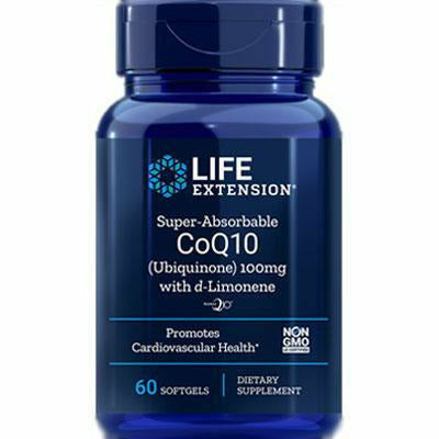 Life Extension, Super-Absorb CoQ10 d-Limonene 60 sftgls