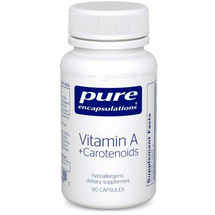 Pure Encapsulations, Vitamin A + Carotenoids 90 caps