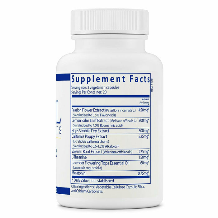 Sleep Aide 60 vcaps by Vital Nutrients Supplement Facts Label