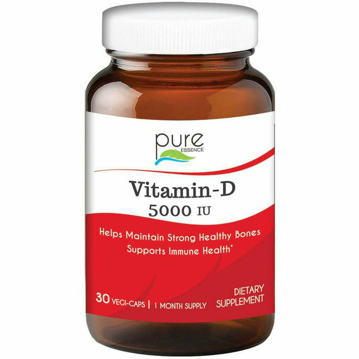Pure Essence, Vitamin-D 5000 IU 30 Capsules