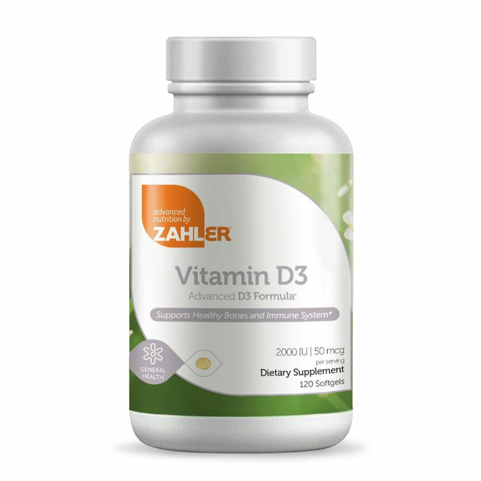 Advanced Nutrition by Zahler, Vitamin D3 2000 IU 120 Softgels