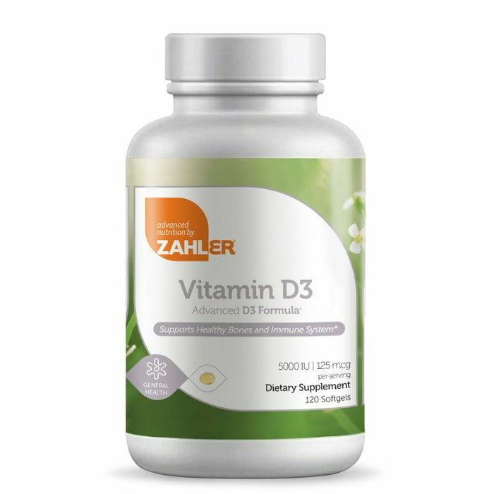 Advanced Nutrition by Zahler, Vitamin D3 5000 IU 120 Softgels