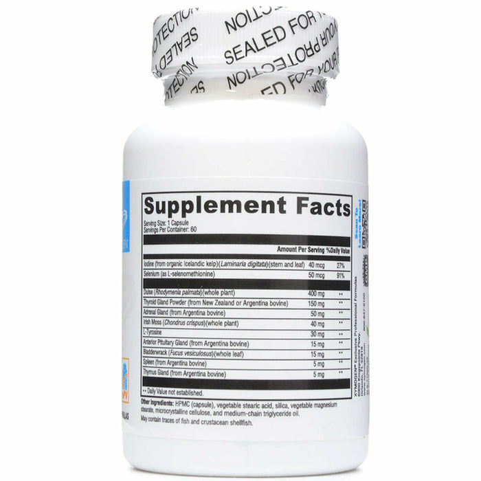T-150 60 caps by Xymogen Supplement Facts Label