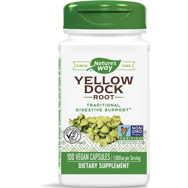  Nature's Way, Yellowdock Root 500 mg 100 caps
